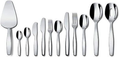 Alessi Itsumo Dessert Spoon Set - 6 Silver Spoons