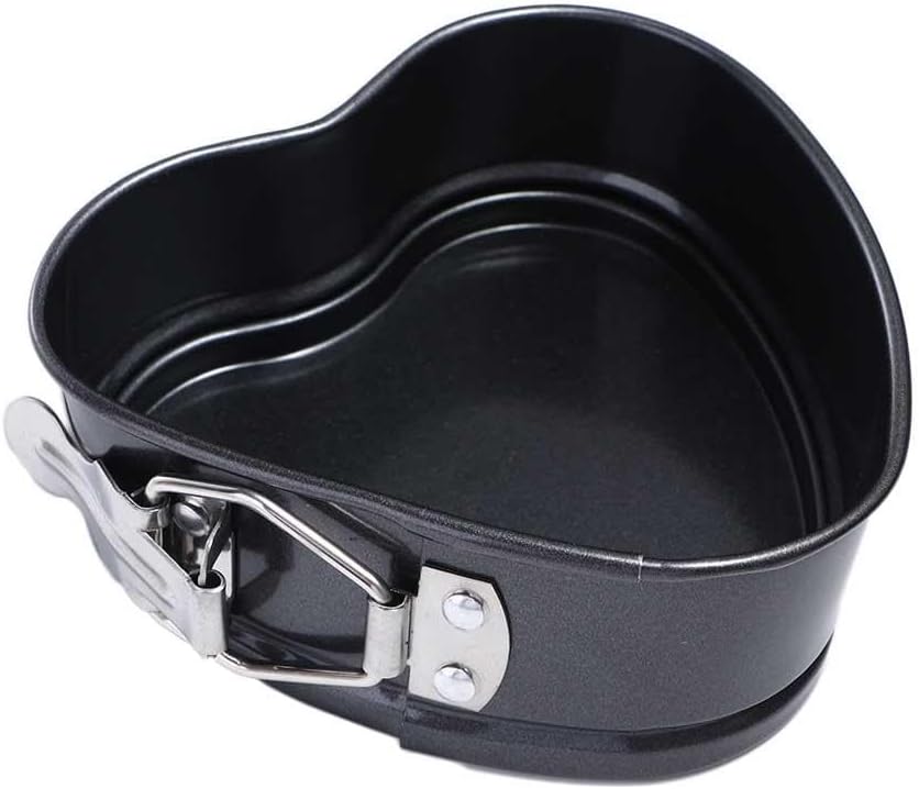 Heart Shaped Springform Cake Mold Pan, Nonstick Bakeware with Removable Loose Base for Cake Baking