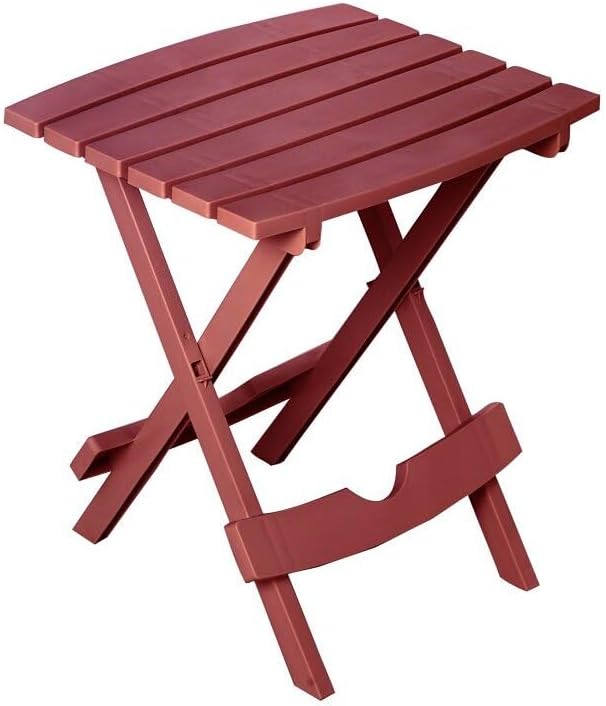 Adams 8510-95-3700 Manufacturing Quick-Fold Side Table, Merlot