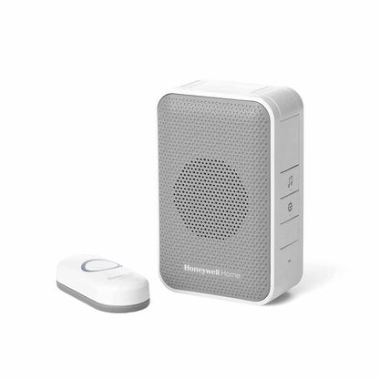 Honeywell Home RDWL313P2000 Doobell Plug-in Wireless Doorbell & Push Button-3 Series, Gray