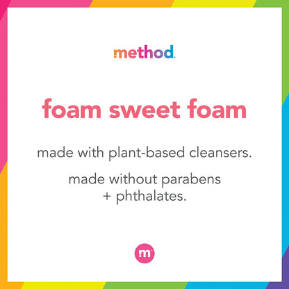 Method Foaming Hand Soap, Sweet Water, Paraben and Phthalate Free, Biodegradable Formula, 10 fl oz (Pack of 3)