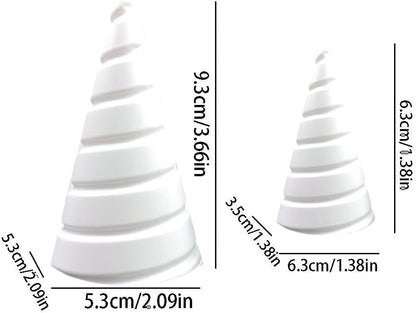 White Coil Winding Jig for Electroculture Gardening, Copper Gardening Antenna Tool for Growing Plants and Vegetables