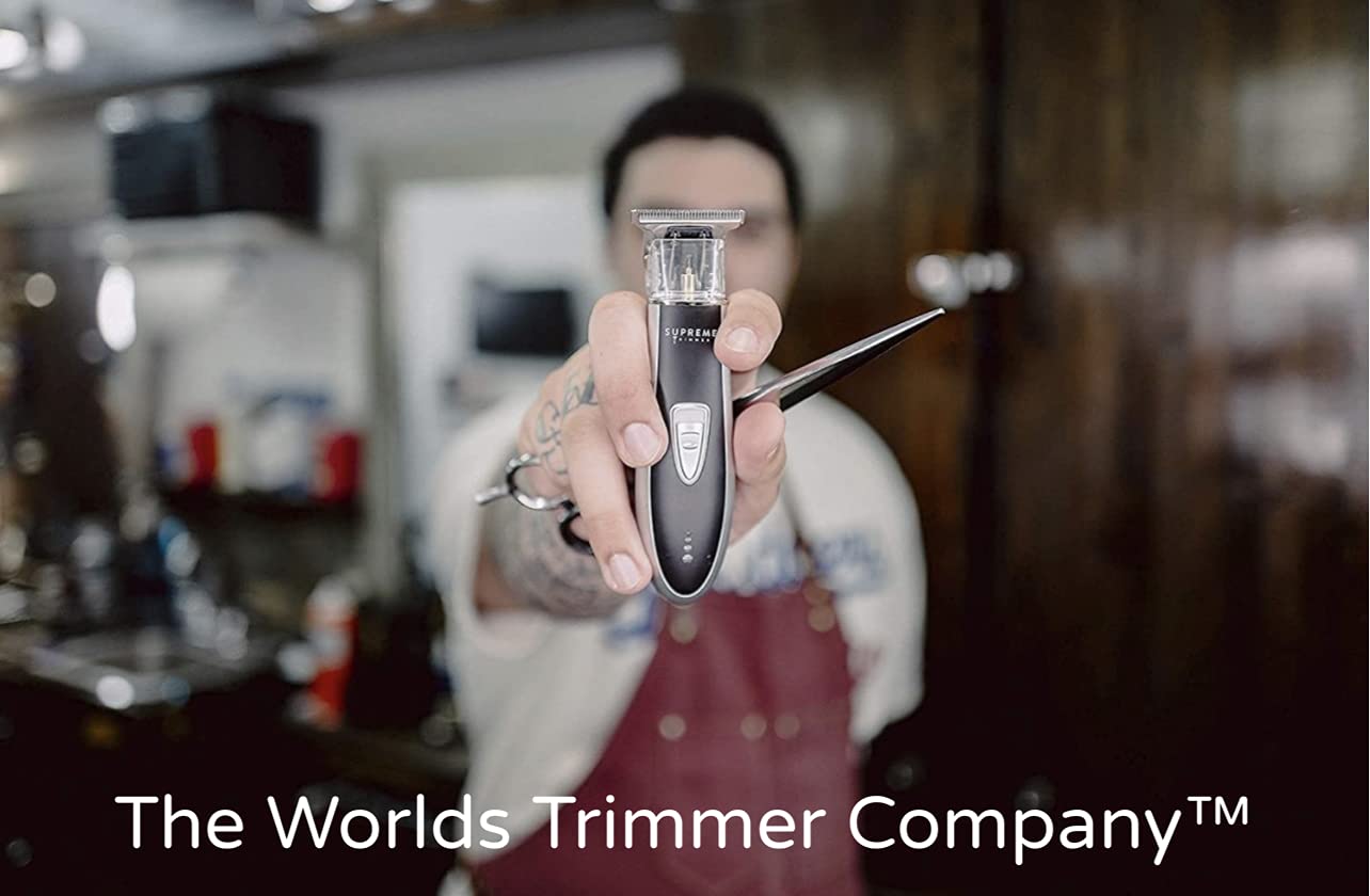 Supreme Trimmer T Shaper - Quiet Cordless Beard & Hair Trimmer for Men | 120 Min Runtime, Low Noise, Zero-Gap DLC Blade | Ideal for Sensitive Skin, Kids & Elderly | ST5206