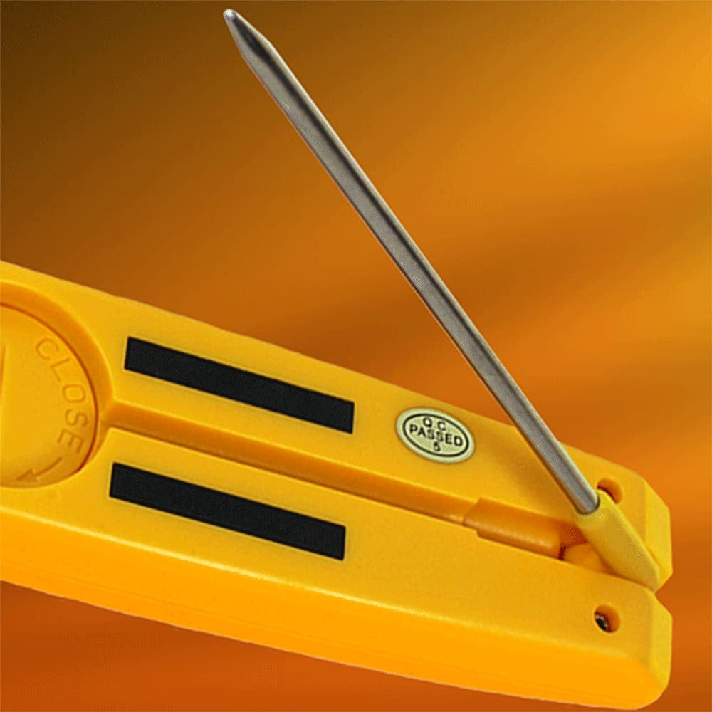 UEi PDT655 Differential Temperature Folding Pocket Thermometer, HVAC Digital Thermometer with Backlit Display and Magnetic Mount, Measures -58 to 572°F