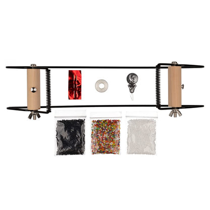 Beadsmith Metal Bead Loom Kit | Includes Thread, Needles, 18-Gram Glass Beads, & Wire Loop Needle Threader | Bracelets, Necklaces, Belts, & More!