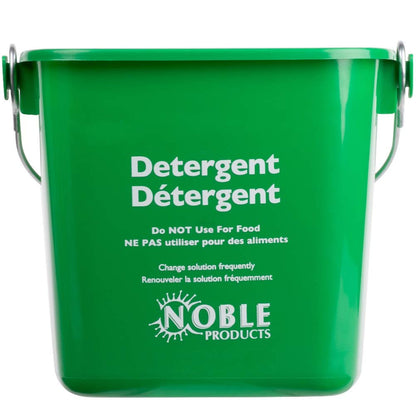 Noble Products KP97RDNBL/KP97GNNBL Square Pail for Cleaning, Detergent and Sanitizing, 3quart, Small, Red and Green, Set of 2
