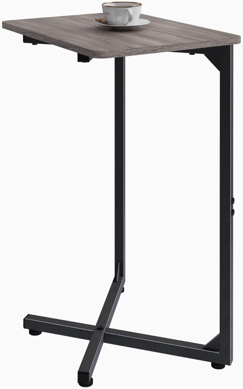 Generic ET-X-GYW1 NEFROM C-Shaped End Table, Small Couch Side Table, Sofa TV Tray Table for Living Room, Bedroom