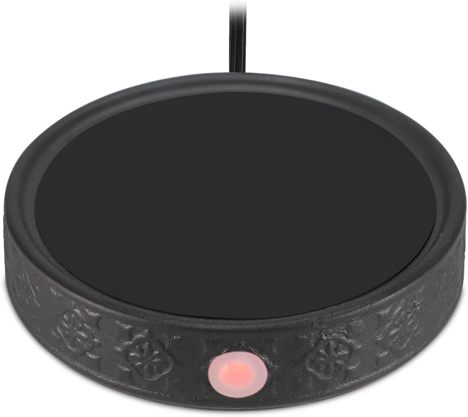 Mug Warmer for Desk, Auto Shut Off Coffee Cup Warmer, Candle Warmer Plate with Timer (2h/4h/8h), Black.