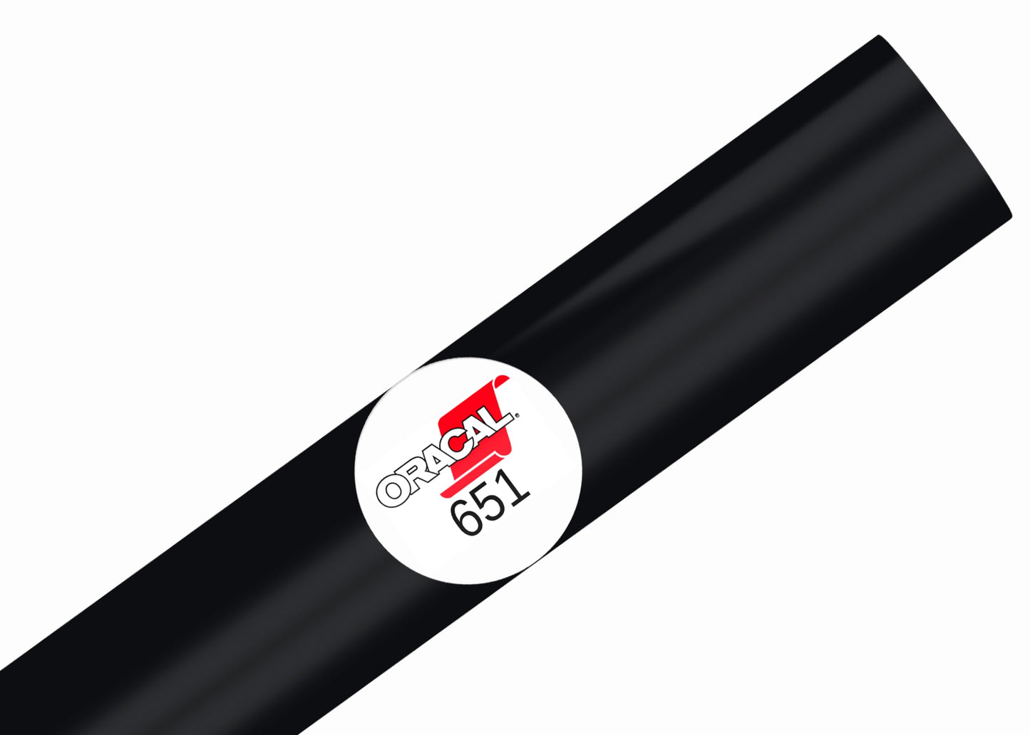 ORACAL 651 Glossy Permanent Vinyl 12 Inch x 10 Feet - Black