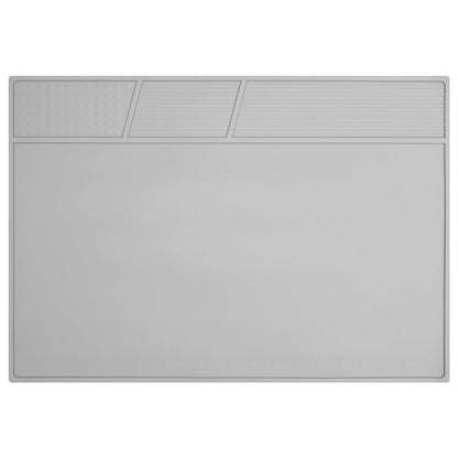 VOTCT Soldering Mat Large Grey Silicone Electronics Repair Work Mat Heat Resistant 932℉ Solder Mat for Soldering Station Laptop Watch Cellphone Computer,Size 20 * 13.5 in