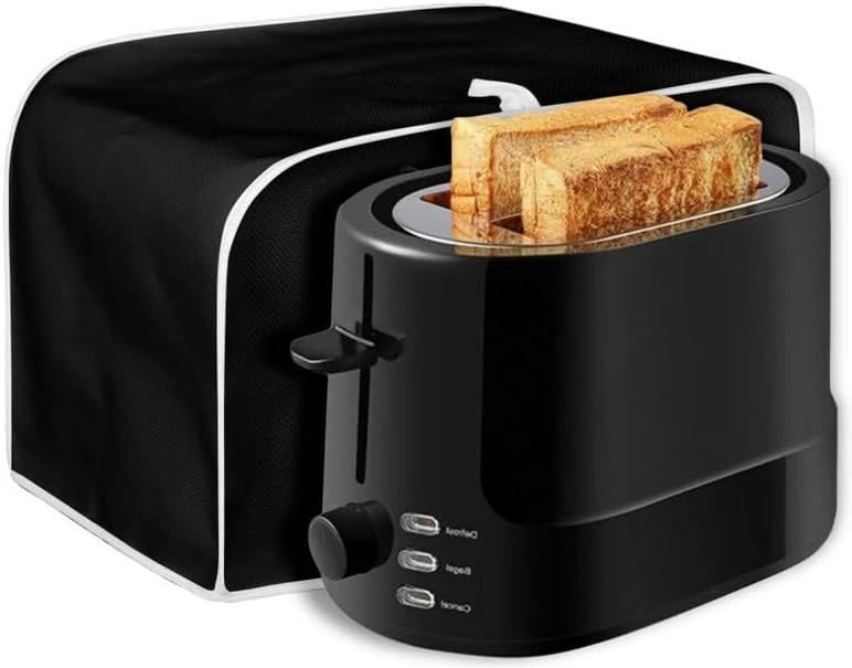 3D Black Cat Toaster Cover, Cute Kitten Design, Aesthetic Animals Art Universal Size for Microwave Toaster Oven