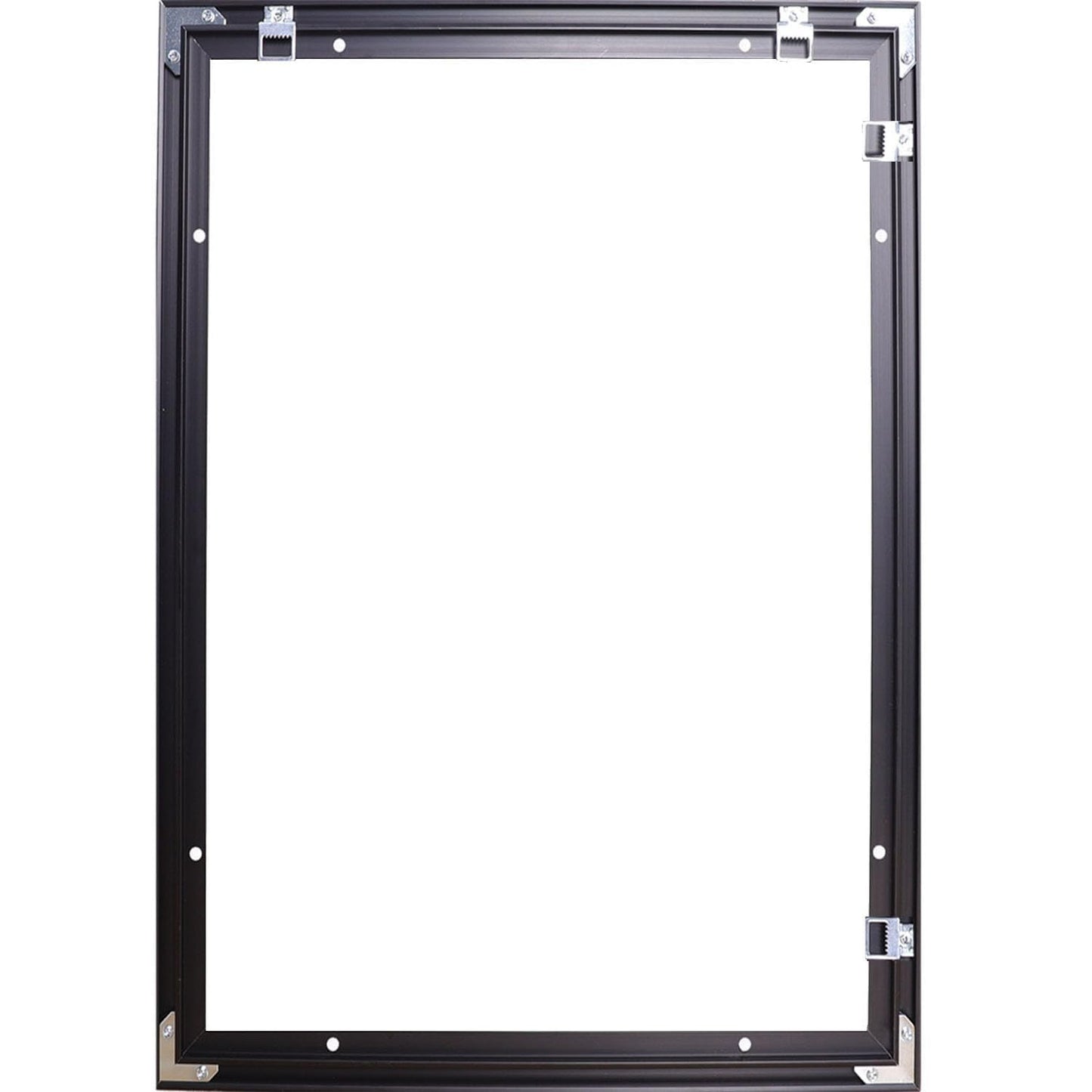 MTHomonio 16x24 Assembled Canvas Frame for 0.6"-0.9" Deep Stretched Canvas, 0.75" Depth Floating Frame, Black(1PCS,Aluminum)