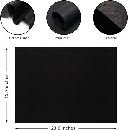 Large Heavy Duty Oven Liners for Bottom of Oven, 3 Pack Reusable Protector Liner