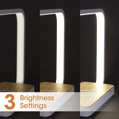 OttLite Wireless Charging Station and Night Light, White