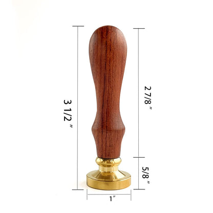 Wax Seal Stamper, VOOSEYHOME Initial Handwritten Letter Alphabet B Stamp with Rosewood Handle, Decorating on Invitations Mail Envelopes Cards Books for Birthday Themed Party Wedding Signature