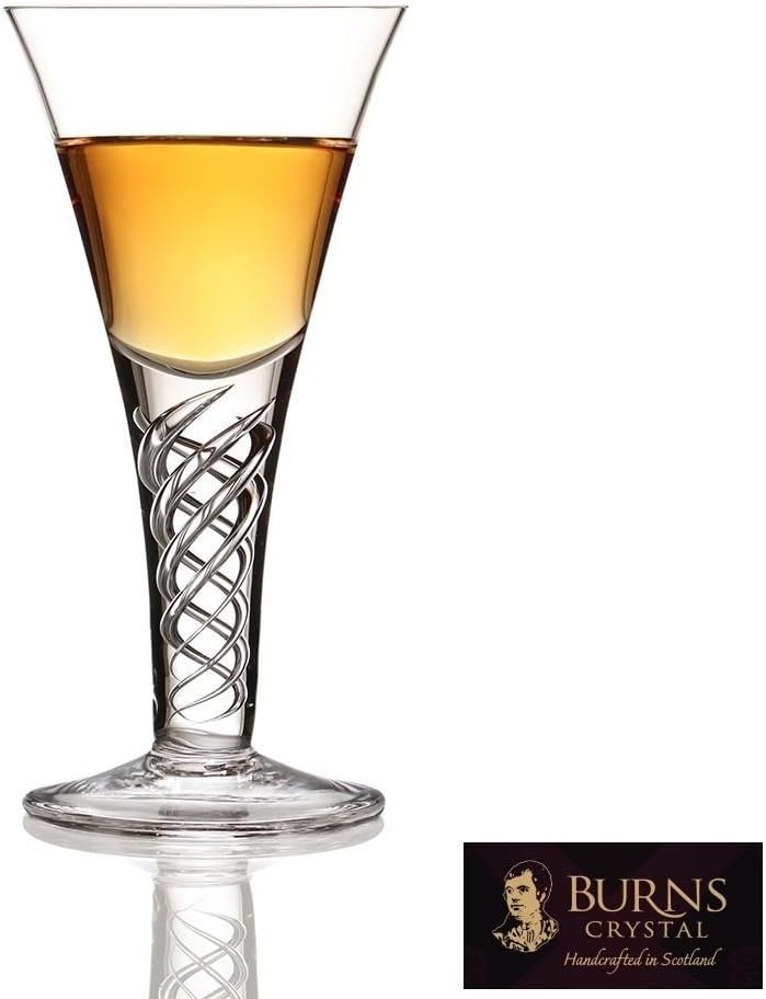 Burns Crystal The Jacobite Dram Whisky Toasting Glass, 2 floz