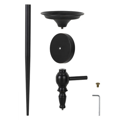 Wall Sconce Candle Holder Set of 2, Large Black Scepter Design Metal Wall Candle Holder, Home Wall Decoration for Living Room, Bathroom, Dining Room