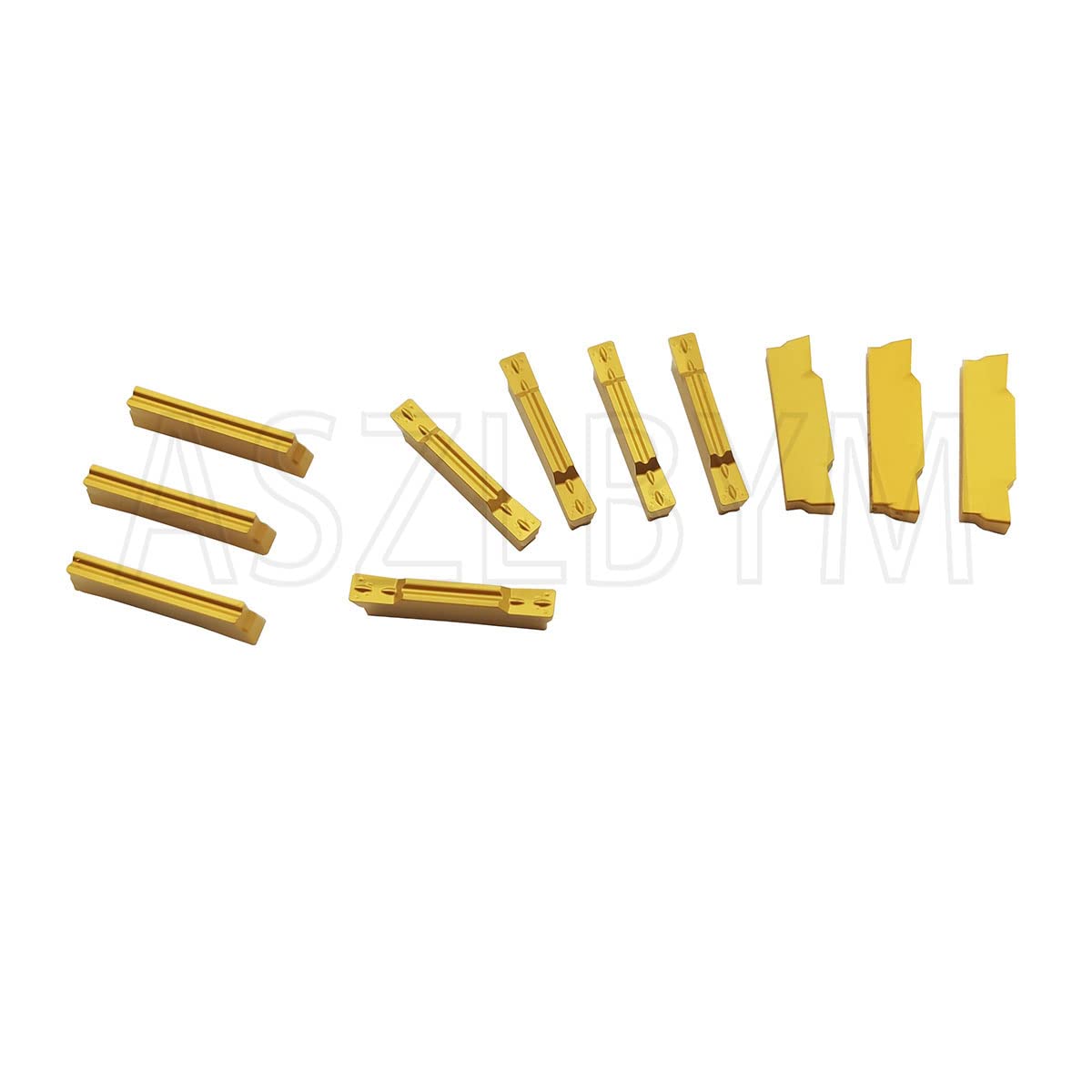 ASZLBYM Lathe Grooving Tool Holder Grooving Cut-Off Tool Holder MGEHR1616-3 With 11pcs MGMN300-M Indexable Carbide Grooving Inserts
