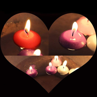 12pcs Mini Floating Candles White Smokeless for Weddings, Birthday Party, Home Decoration, Spa, Relaxation, Accessories