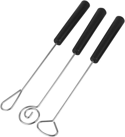 Set of 10 Stainless Steel Split Chocolate Forks for Hot Pot DIY Decorative Tools, Pralines, and Truffles