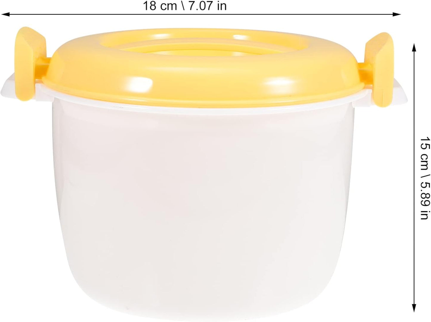 CALLARON Microwave Rice Cooker Steamer Bowl: Portable Food Steamer Pot for Pasta, Fish, Vegetables, Ramen Cookware