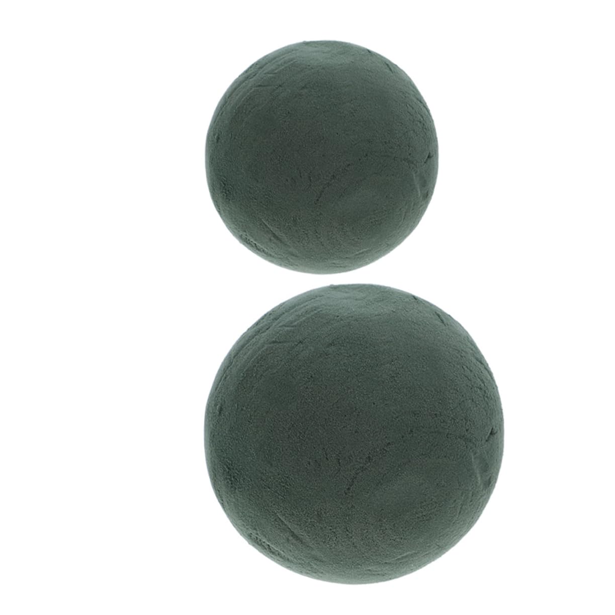 VILLFUL 2Pcs Floral Foam Spheres 4.72 Inch Round Green Flower Foam Balls for DIY Floral Arrangements Wedding Garden Craft Supplies