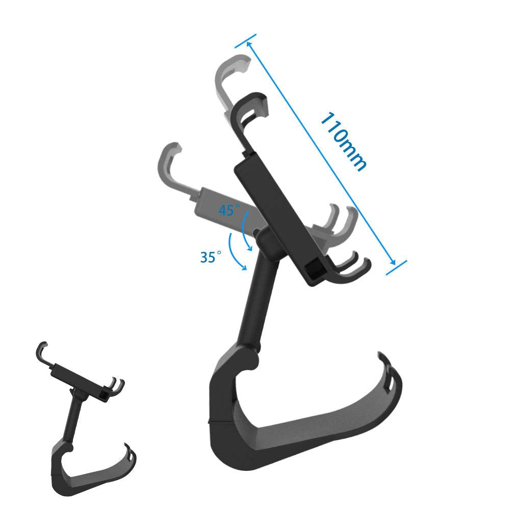 J&TOP Adjustable Mount Clip for Switch Official Pro Controller, The Original Pro Controller Clip Mount Compatible with Nintendo Switch/OLED/Lite,Black