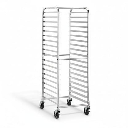 Zedfire 20 Pan Aluminum Sheet Pan Rack - Bakery Speed Rack, Commercial Bread Pan Rack with Casters