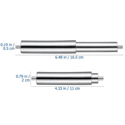 VOSAREA Universal Plastic Toilet Paper Roller, Silver Toilet Paper Roller Rod Spring Loaded Replacement Insert for Bathroom