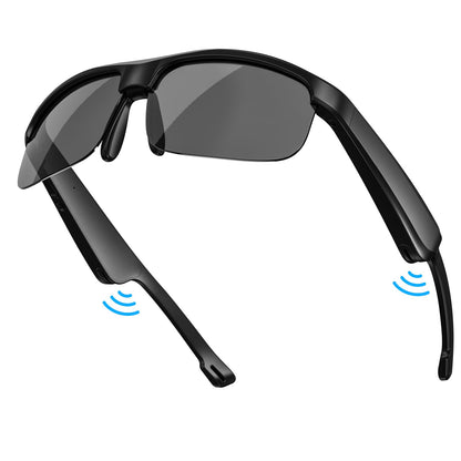 Smart Glasses, Polarized Bluetooth Sunglasses, Built-in Mic & Speakers, Voice Assistant, UV Protection Audio Sun Glass