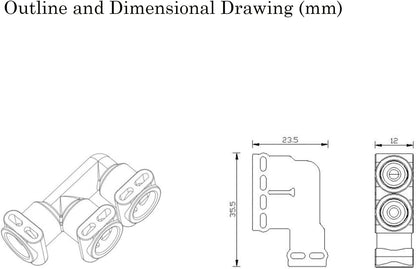 Fluid Connector F-form 66821 for Jura Thermoblock 2003, Coffee Machine Water Line, Steam Connection Joint