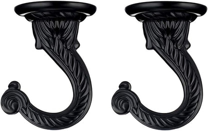 2 Sets 55mm/2.17" Heavy Duty Ceiling Hooks, Metal Ceiling Hooks with Hardware for Hanging Plants and Chandeliers