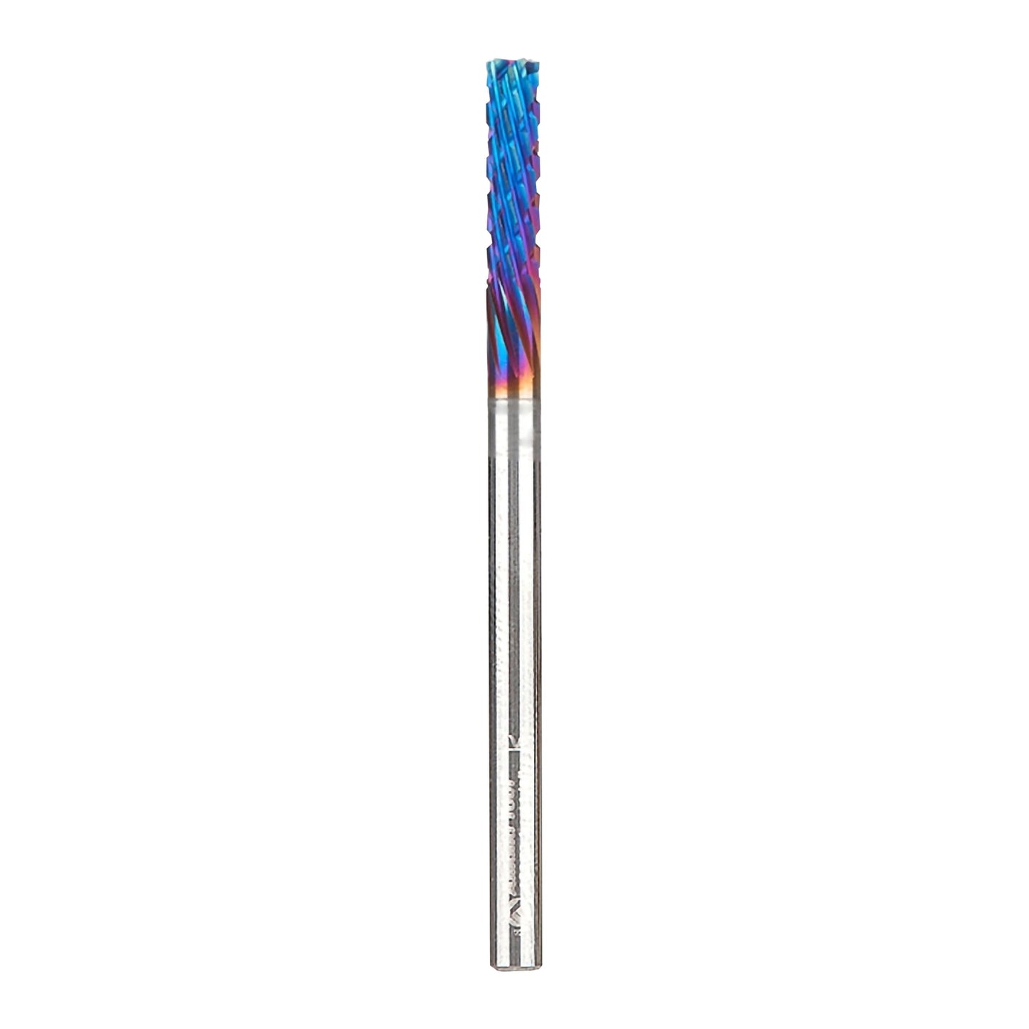Amana Tool Spektra Coated Solid Carbide CNC Carbon Graphite Carbon Fiber Panel Cutting Router Bit Down-Cut, 46260-K, 1/8 D x 1/2 CH x 1/8 Shk x 2 L