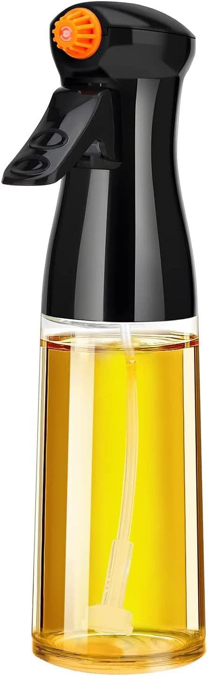 7oz Glass Oil Sprayer, Olive Oil Mister, Food Grade Portable Refiilable Oil Vinegar Spritzer Sprayer Bottles for Air
