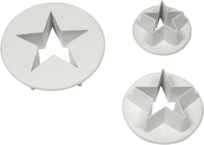 PME Star Cutter Set of 3, Standard, White