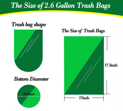 Hommaly 2 Gallon 200 pcs Small Clear Trash Bags(Fit1.8-2 Gal), Strong 1.8 Gallon Garbage Bags, Bathroom Trash Can Bin Liners Unscented, Mini Plastic Bags for Office,Waste Basket Liner,Fit 6,7,8 Liters