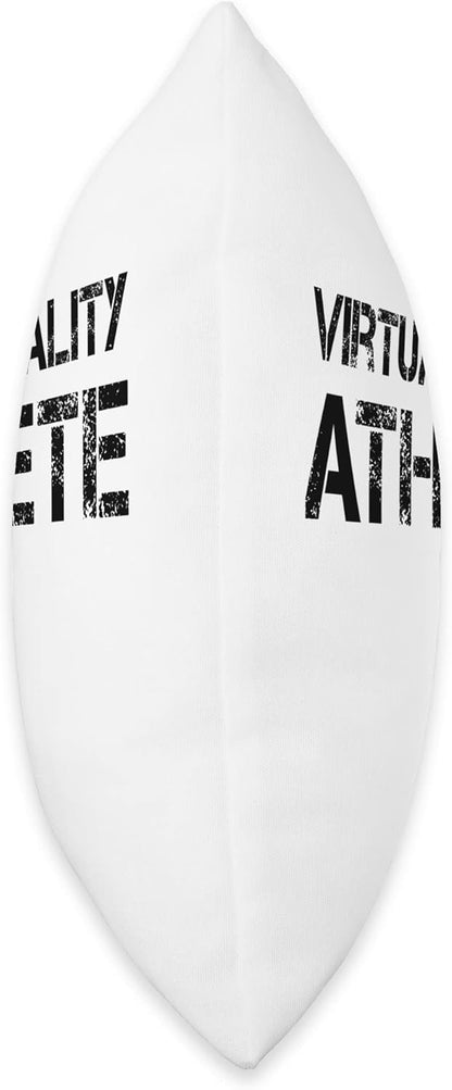 Virtual Reality Athlete Throw Pillow, 18x18, Multicolor Design