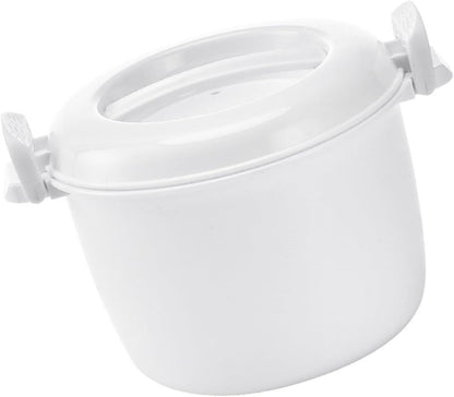 Microwave Rice Cooker and Food Storage Bowl with Lid, Microwave Rice Cooking and Steamer Basket
