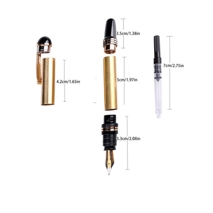 Yeivzwba Churchill Fountain Pen Kit Chrome Plated Diy Accessories for Wood Turning Pen Kits for Woodworking (1)