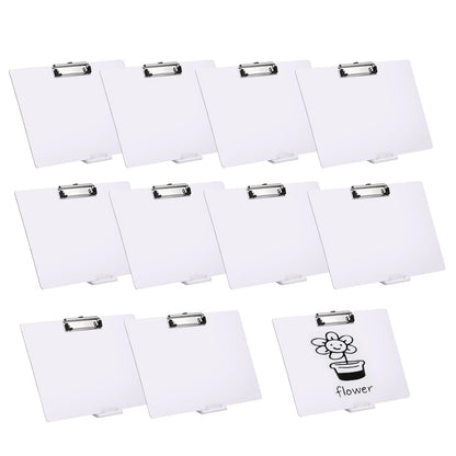 10 Pcs Back to School Writing Slant Boards with Stand, Adjustable Desktop Whiteboard, Dry Erase Clipboard, Reusable Handwriting Practice for Reading, Writing, Drawing and Studying