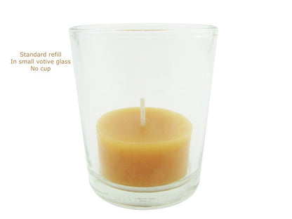 Beeswax Candle Works, 6-Hour Tea Light Refills (Pack of 36) NO Cups, 100% USA Beeswax