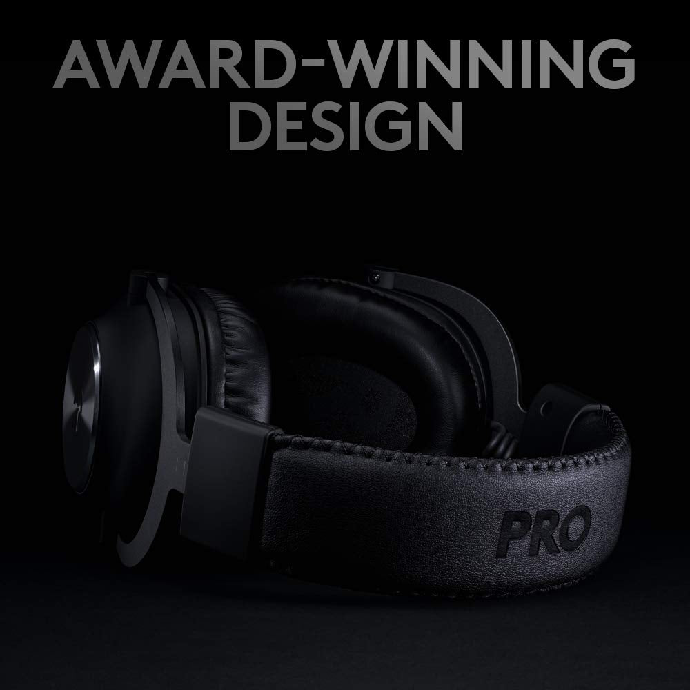 Logitech G PRO X Wireless Lightspeed Gaming Headset Gen 1: Blue VO!CE Mic Filter Tech, 50 mm PRO-G Drivers, and DTS Headphone:X 2.0 Surround Sound - Black