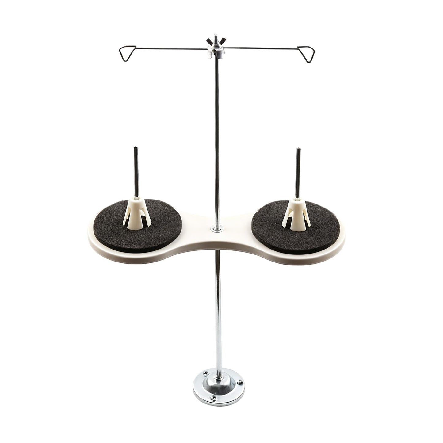 Skysewing 228776 21in Cone Thread Stand Spool Holder for Industrial Household Sewing Embroidery Quilting Serger Machines, 2 Thread Stand for Smoother Feed, 12cm Spool Holder with Steady Iron Base