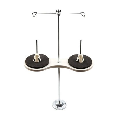 Skysewing 228776 21in Cone Thread Stand Spool Holder for Industrial Household Sewing Embroidery Quilting Serger Machines, 2 Thread Stand for Smoother Feed, 12cm Spool Holder with Steady Iron Base