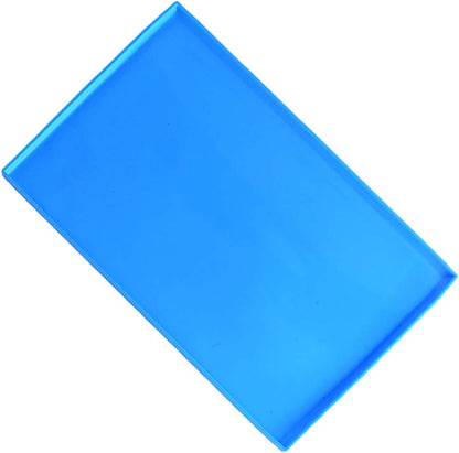 Hemoton Roll Cake Mat Flexible Baking Tray Pan Silicone Cookies Mold Bakeware (Blue)