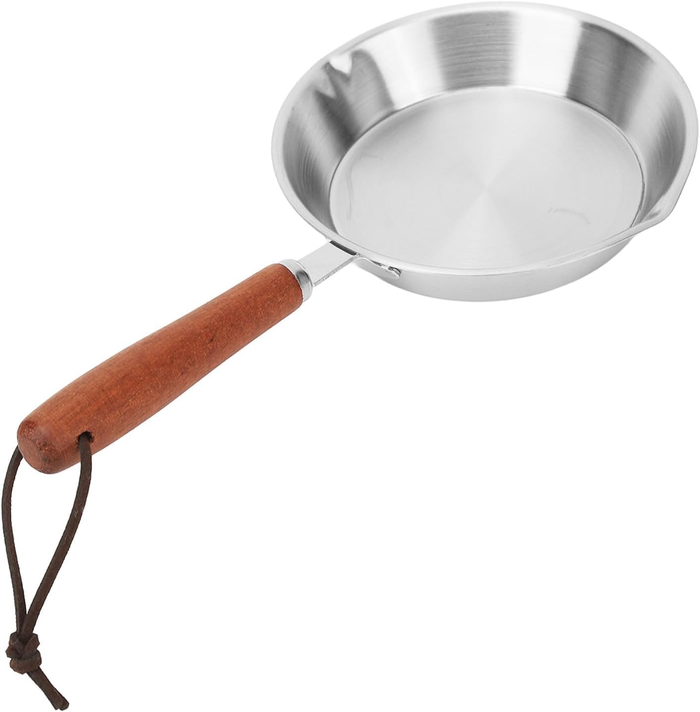 Mini Egg Pan, Stainless Steel Fry Pan, Single Serve Omelet Pan, Small Skillet for Eggs & Pancakes (12cm)