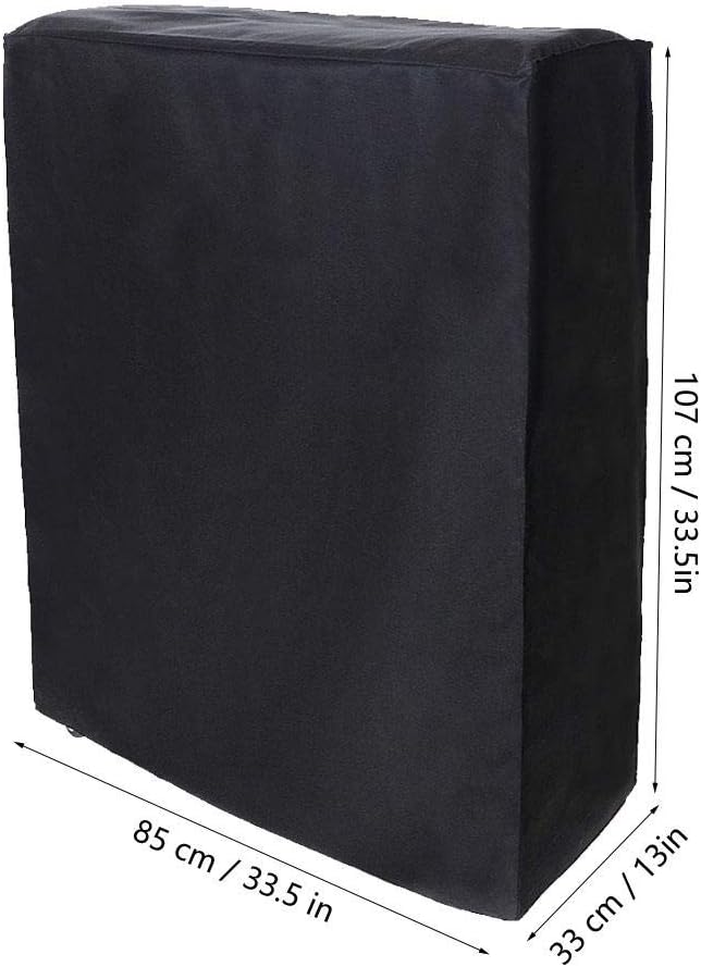 xianshi Black Universal Rollaway Folding Bed Storage Cover - Portable Dust Proof Protective Cover with Zipper for