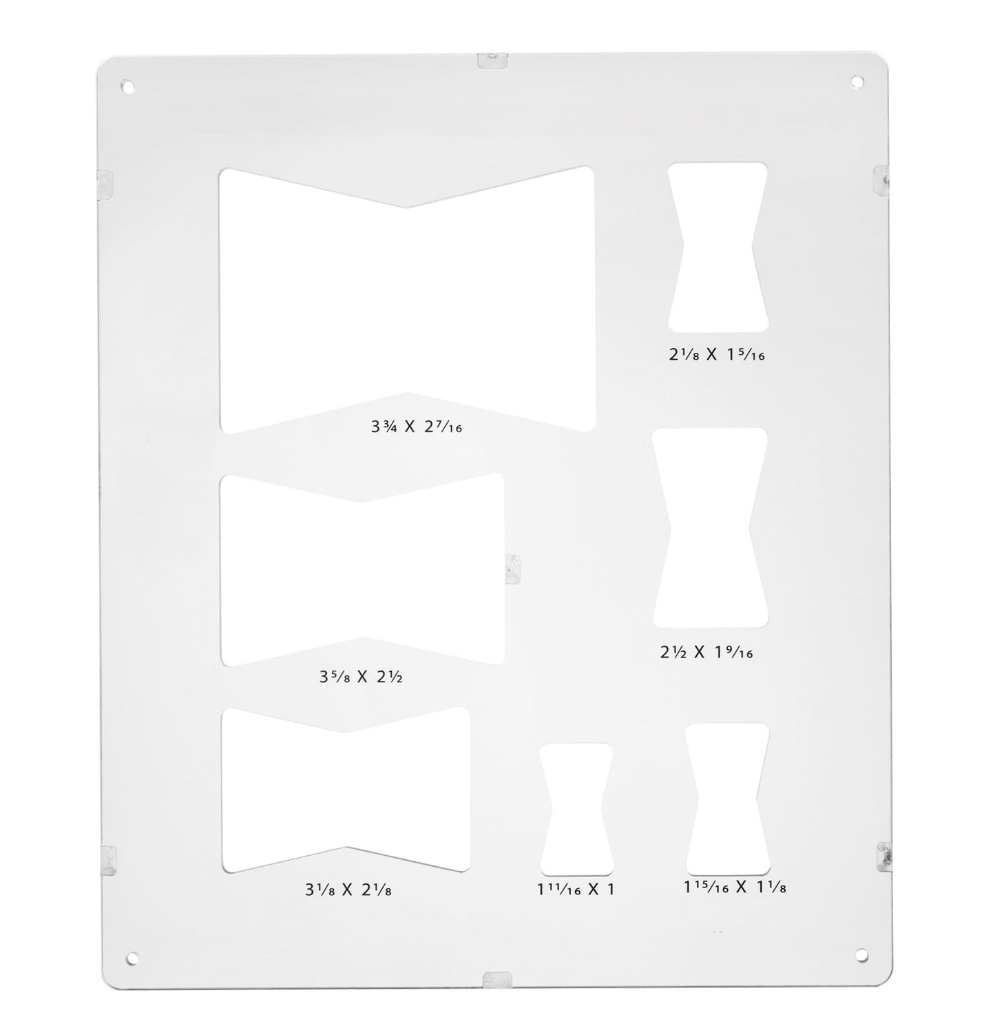 7-in-1 Perfect Butterfly Inlay Router Jig – 14 Precision Cuts (Keys & Mortises) Clear Acrylic Bow Tie Template for Woodworking – Premium Quality