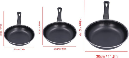 AUNMAS Nonstick Frying Pan, Mini Stainless Steel Cooking Pan, Thickened Wall Skillet for Induction Cooker
