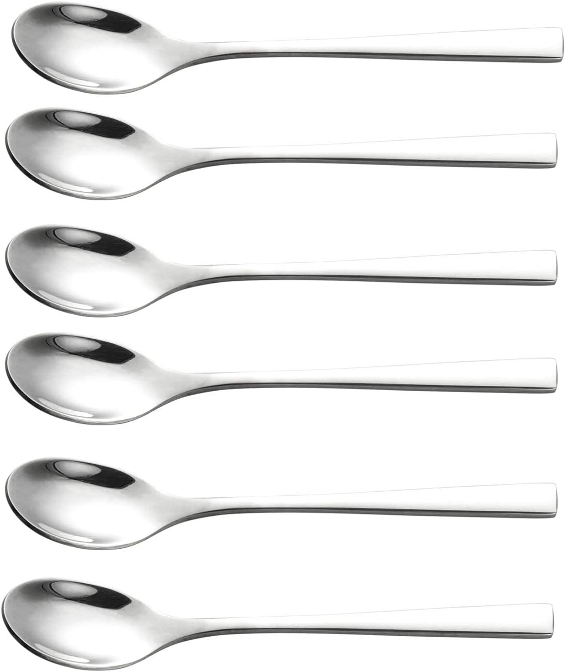 IMEEA Demitasse Spoons - Set of 6, 4.5 Inch SUS304 Stainless Steel Espresso Spoons